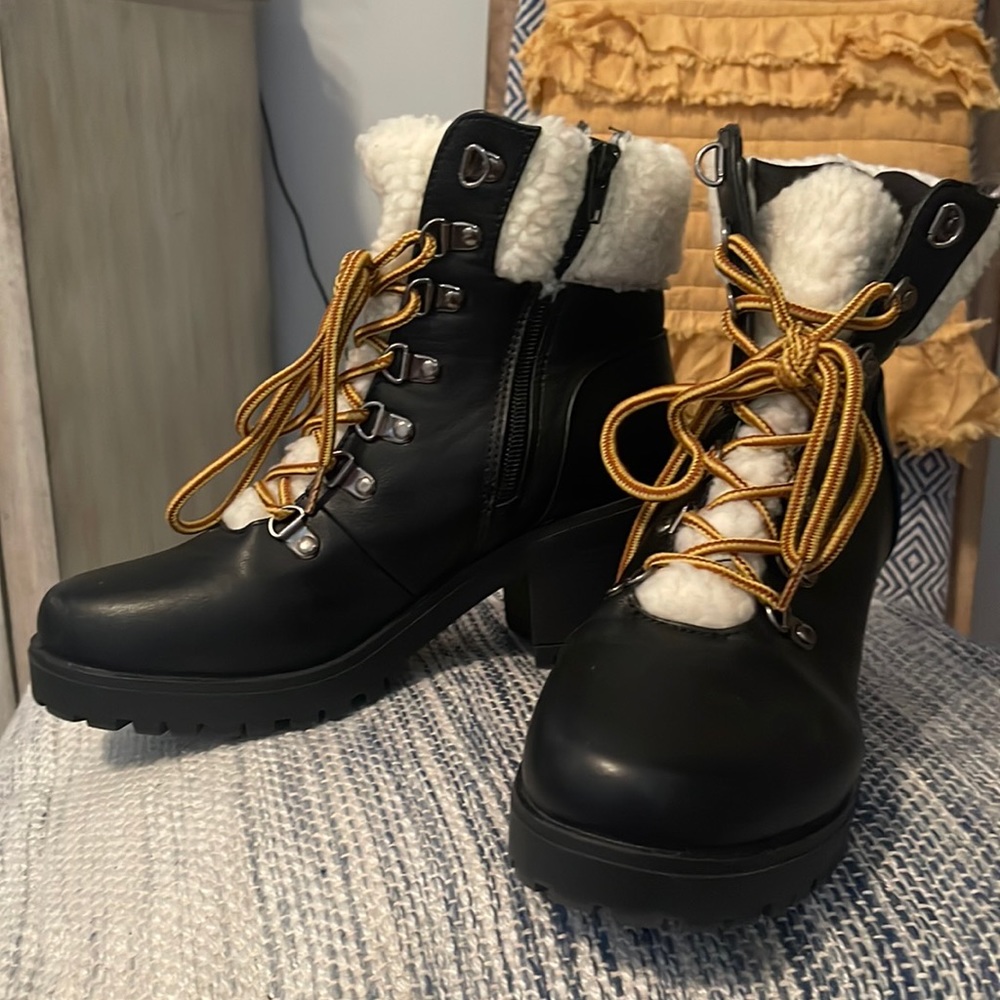 Catherine Malandrino Black Hiking boots Size 9